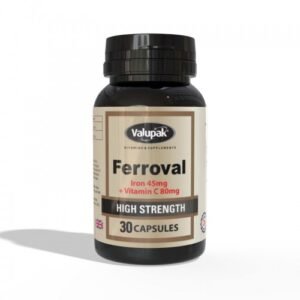 Valupak Ferroval Iron 45Mg 30 Cap