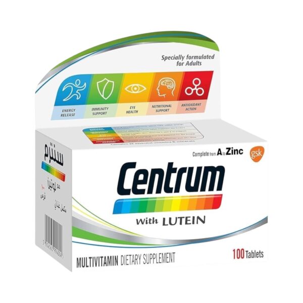Centrum with Lutein 100 Tablets