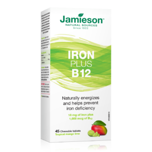 Jamieson Iron + Vitamin B12 45 Chewable Tablets