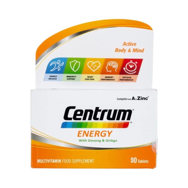 Centrum Energy with Ginseng & Ginkgo 90 Tablets