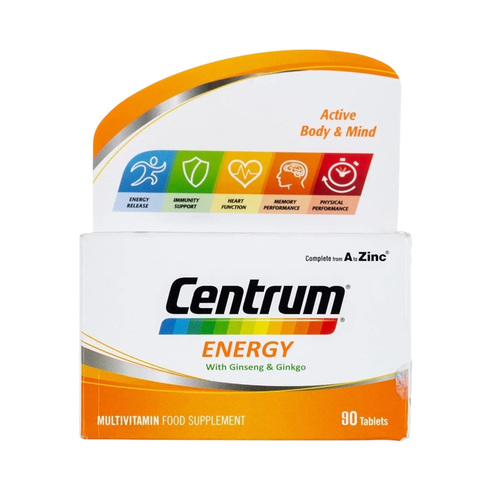 Centrum Energy with Ginseng & Ginkgo 90 Tablets
