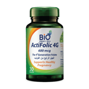 BioEnergyTech ActiFolic 4G Quatrefolic 600mcg 30 Capsules