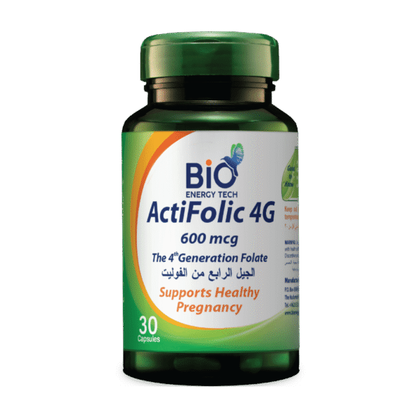 BioEnergyTech ActiFolic 4G Quatrefolic 600mcg 30 Capsules