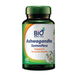 BioEnergyTech Ashwagandha Root Extract 500mg 60 Capsules