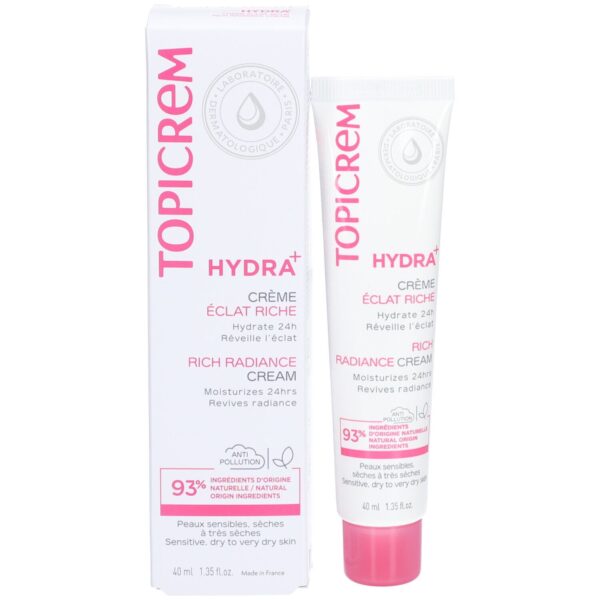 Topicrem Rich Moisturizing Radiance Face Cream 40ml
