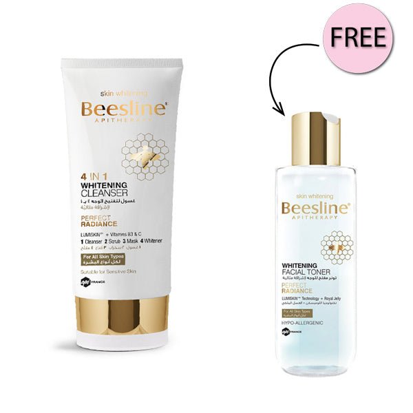 Beesline 4 In 1 Whitening Cleanser + Whitening Facial Toner 200ml Free