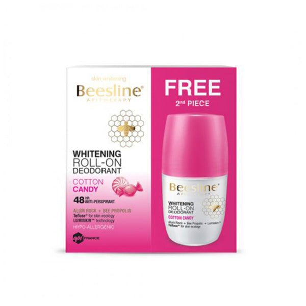 Beesline Whitening Roll-On Deodorant Cotton Candy 50ml 1+1 Free