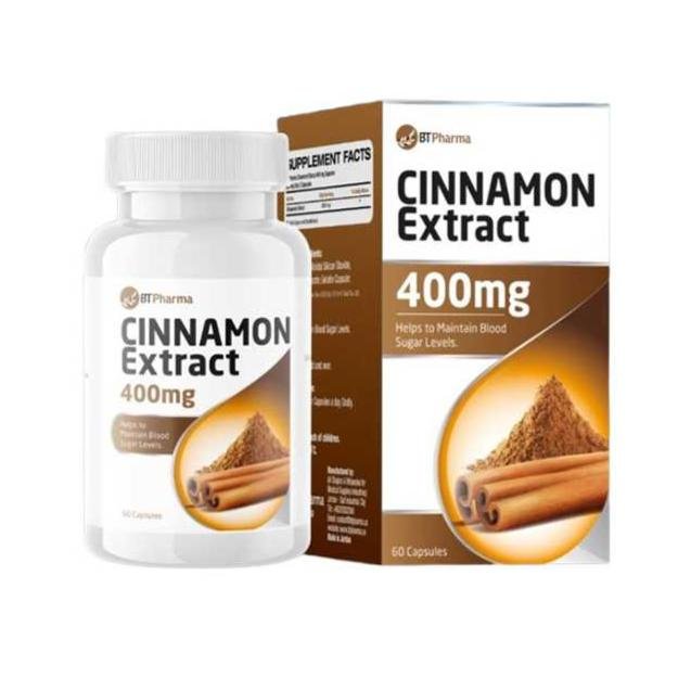BT PHARMA Cinnamon Extract – 400 mg - 60 Capsules