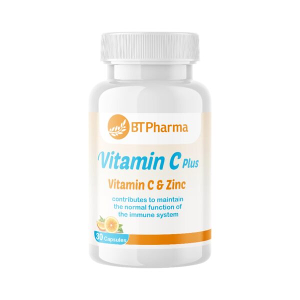 BT PHARMA Vitamin C Plus 500 mg - 30 Capsules