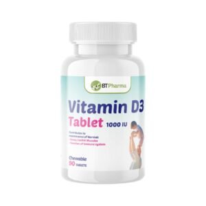 BT PHARMA Vitamin D3 1000 IU – 90 chewable tablets