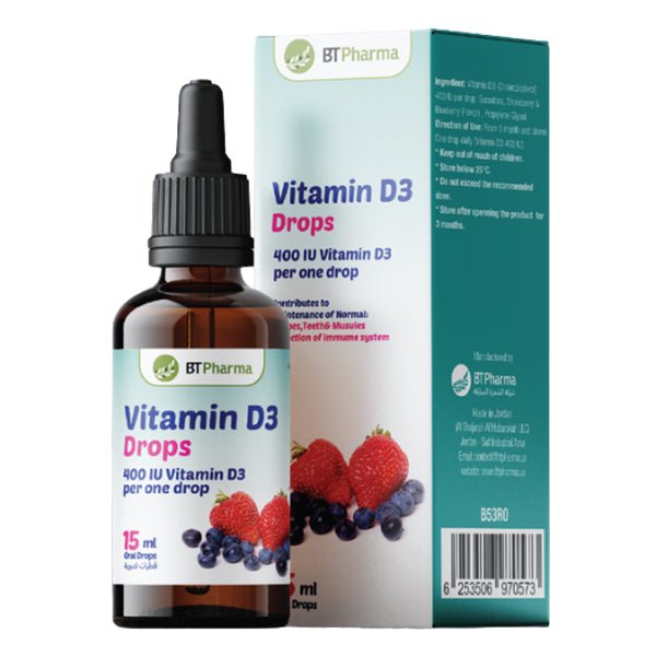 BT PHARMA Vitamin D3 Drops 400IU - 15ML