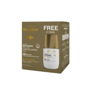 Beesline Whitening Roll-On Hair Delaying Deodorant 50ml 1+1 Free