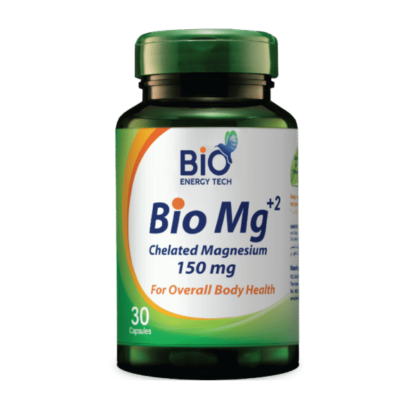 BioEnergyTech Bio Mg+2 Magnesium Bisglycinate 150mg 30 Capsules
