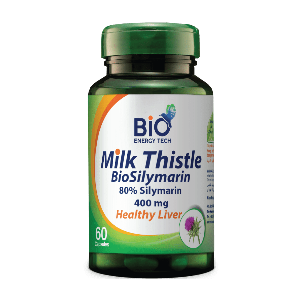 BioEnergyTech BioSilymarin Milk Thistle 500mg 60 Capsules