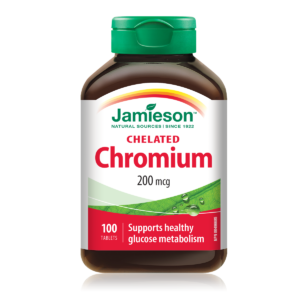 Jamieson Chelated Chromium 200mcg 100 Tablets