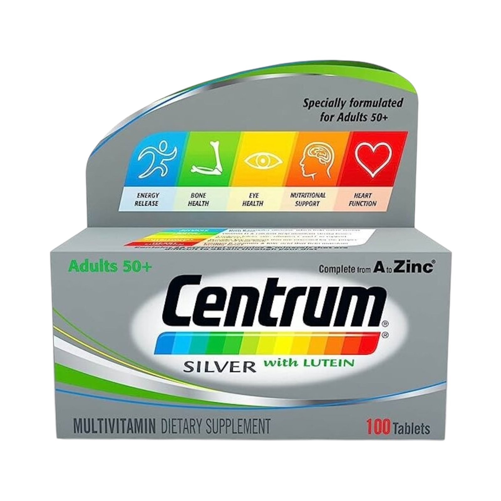 Centrum Silver with Lutein 50+ 100 Tablets