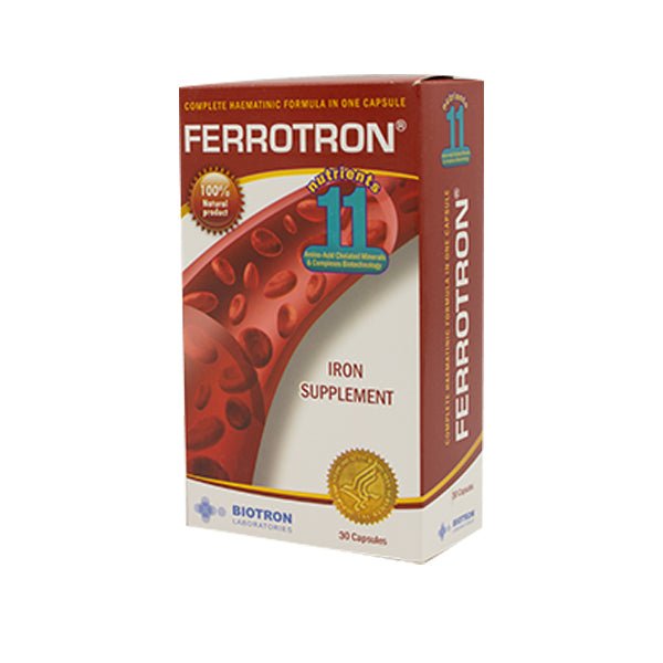 Biotron Ferrotron Iron Supplement 30 Capsules