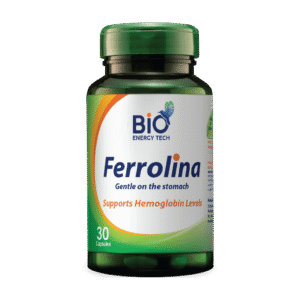 BioEnergyTech Ferrolina Iron with Spirulina 30 Capsules