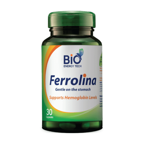 BioEnergyTech Ferrolina Iron with Spirulina 30 Capsules