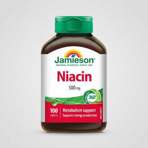 Jamieson Niacin Vitamin B3 500mg 100 Caplets