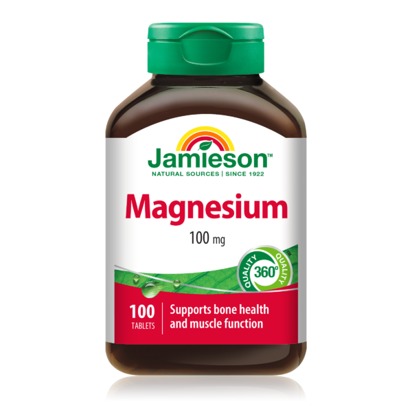 Jamieson Magnesium 100mg 100 Tablets