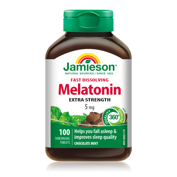 Jamieson Melatonin 5mg Fast Dissolving 100 Sublingual Tablets