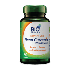 BioEnergyTech Nano Curcumin with Piperine 500mg 30 Capsules