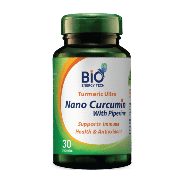 BioEnergyTech Nano Curcumin with Piperine 500mg 30 Capsules