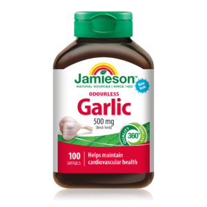 Jamieson Odourless Garlic 500mg 100 Softgels