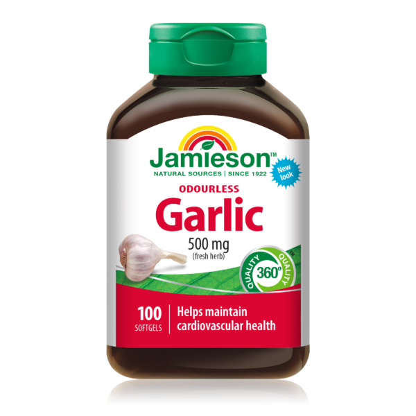 Jamieson Odourless Garlic 500mg 100 Softgels