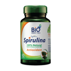 BioEnergyTech Organic Spirulina 500mg 60 Capsules