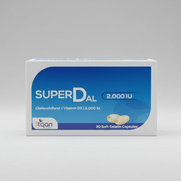 Itqan SuperDal Vitamin D3 2000 IU – 30 Capsules