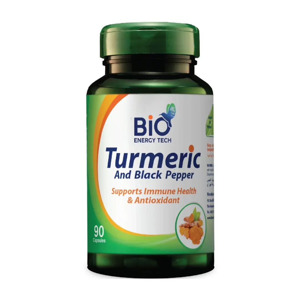 BioEnergyTech Turmeric with Black Pepper 550mg 90 Capsules