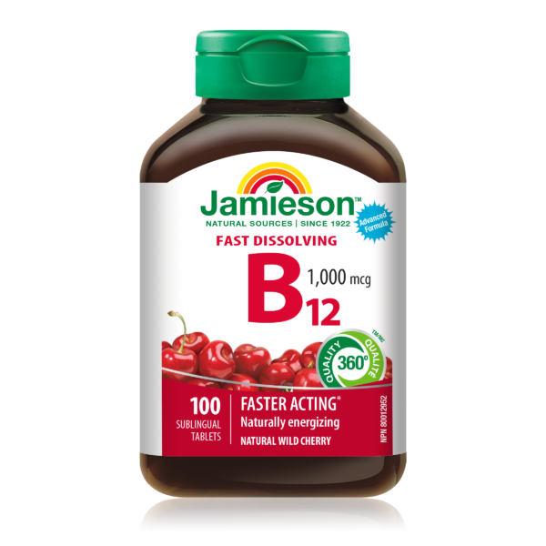 Jamieson Vitamin B12 1000mcg Sublingual 100 Tablets