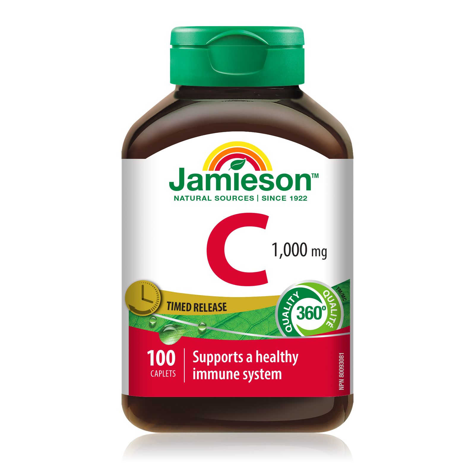 Jamieson Vitamin C 1000mg Timed Release 100 Caplets