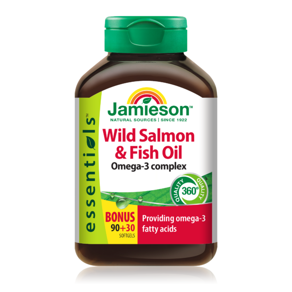 Jamieson Wild Salmon & Fish Oil 120 Softgels