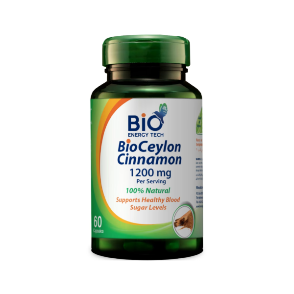 BioEnergyTech BioCeylon Cinnamon 1200mg 60 Capsules