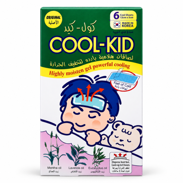 Cool-Kid Cooling Gel Sheets 6 Sheets – كول كيد لصقات تبريد