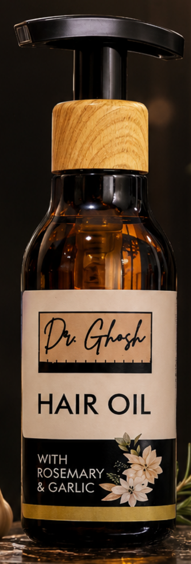 Dr. Ghosh زيت الشعر بإكليل الجبل والثوم 150 مل