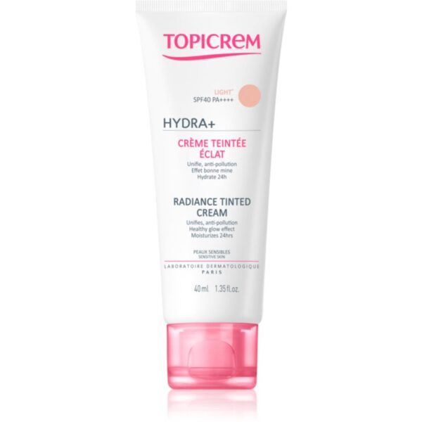 Topicrem Hydra+ Radiance Tinted Cream Light SPF40 40ml