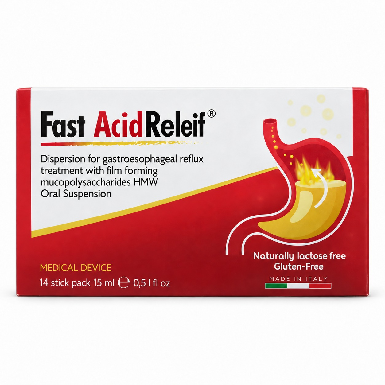 Fast AcidReleif — 14 ظرفًا × 15 مل