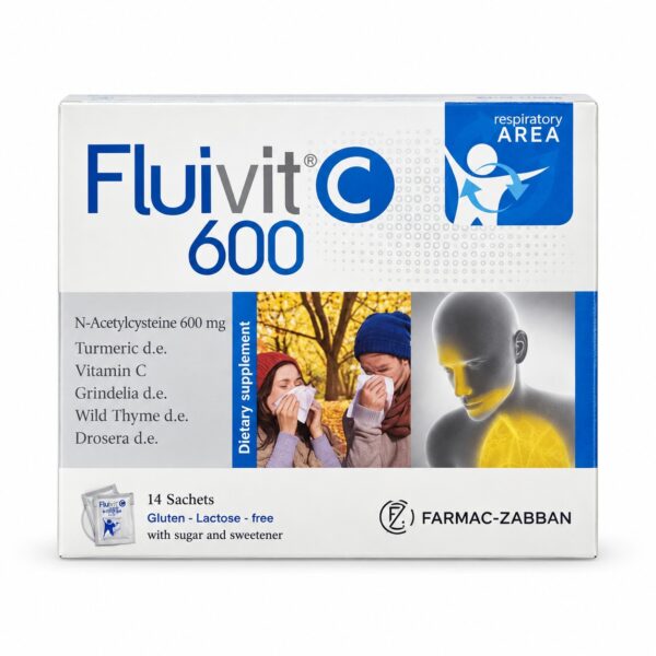 Fluivit C 600 — 14 ظرفًا