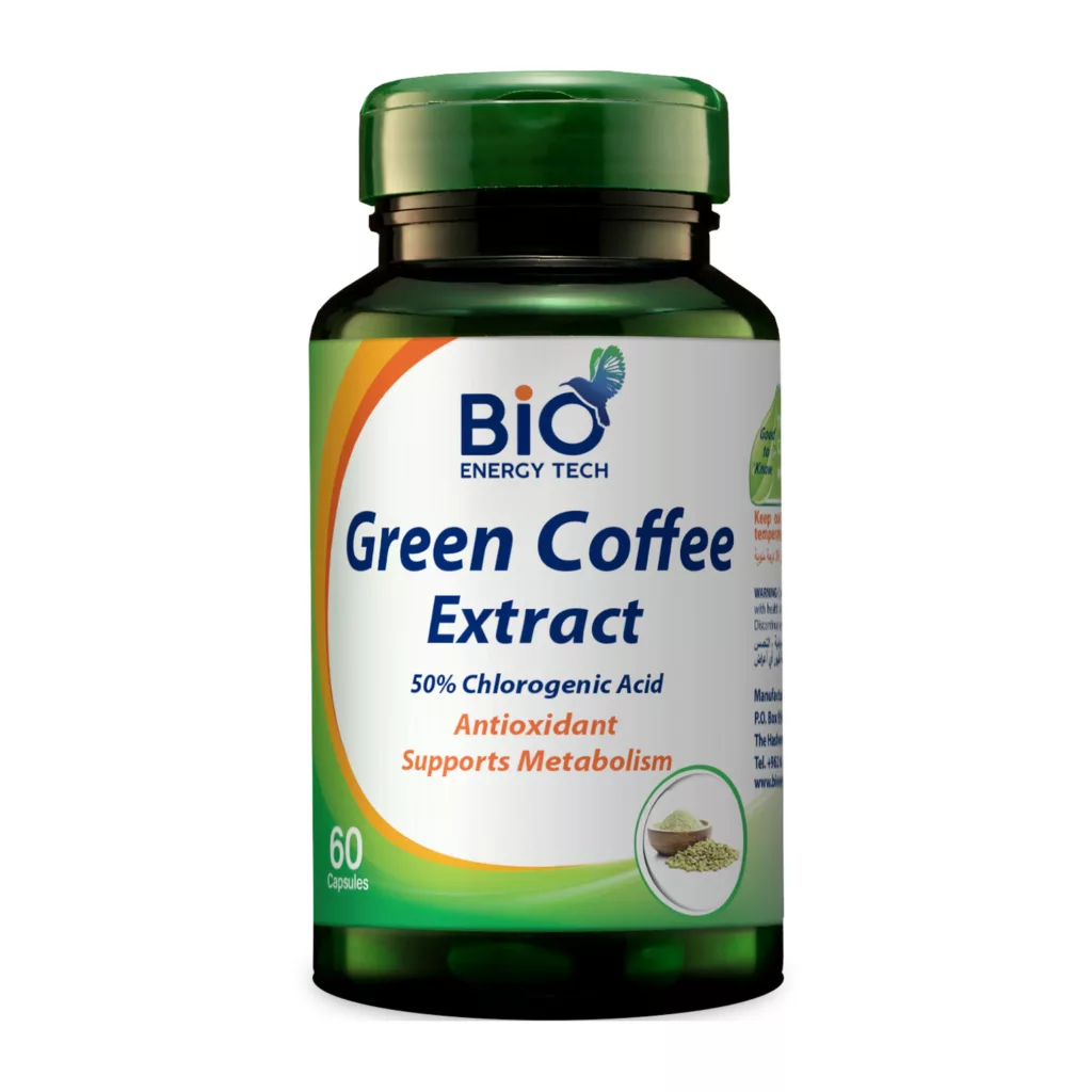 BioEnergyTech Green Coffee Extract 500mg 60 Capsules