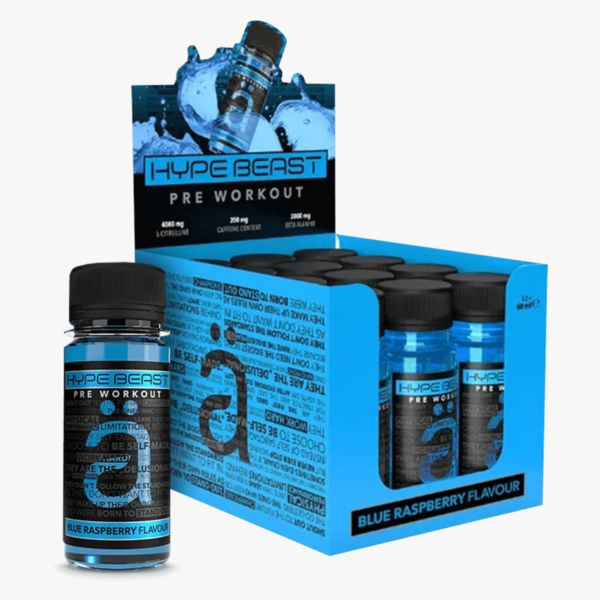 hype beast blue raspberry shots 60ml