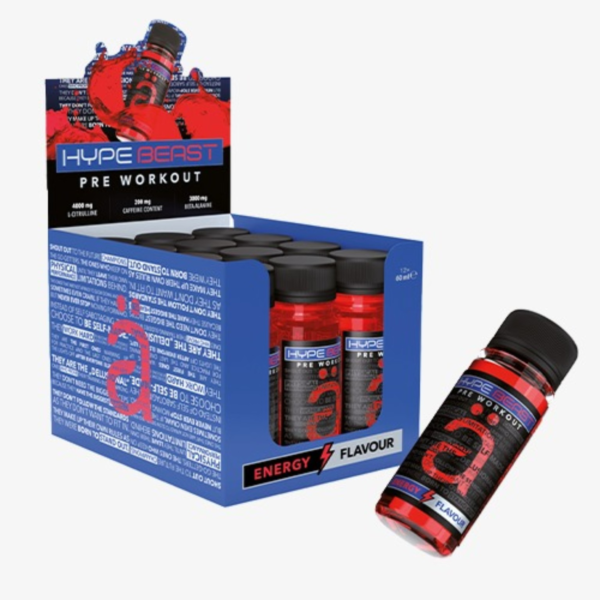 hype beast energy shots 12x60ml