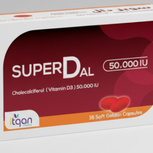 Itqan SuperDal Vitamin D3 50,000 IU – 16 Capsules