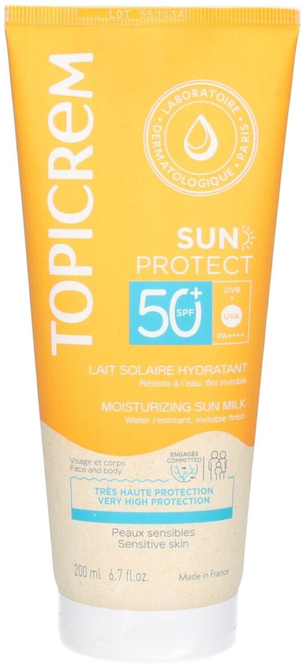 Topicrem Moisturizing Sun Milk SPF50+ 200ml