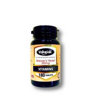 Valupak Brewers Yeast 300 Mg 180 Tablet